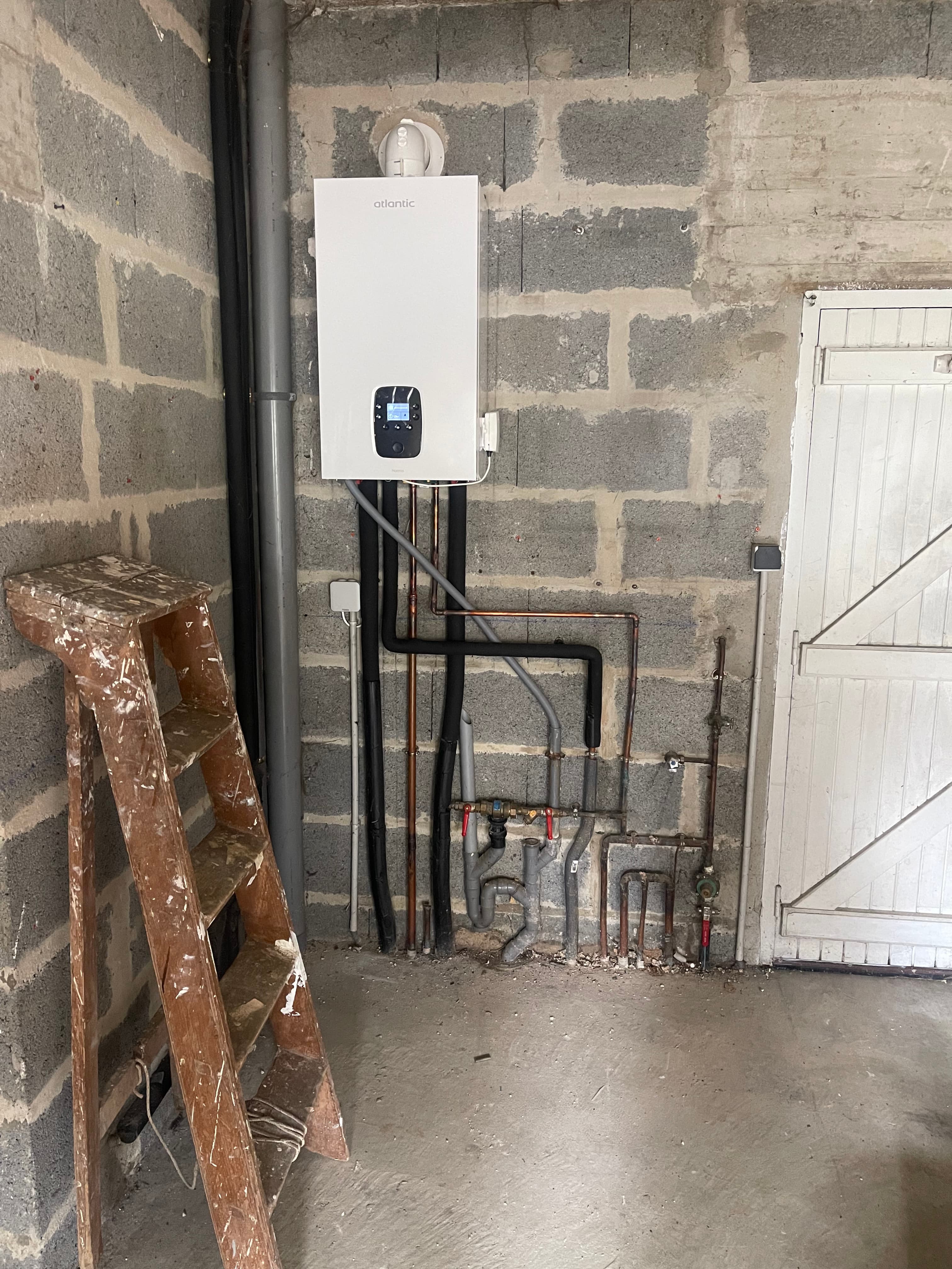 Chaudière avec ballon tampon après installation